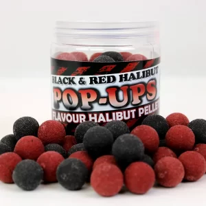 Pop ups BLACK RED HALLIBUT 14mm 300x300